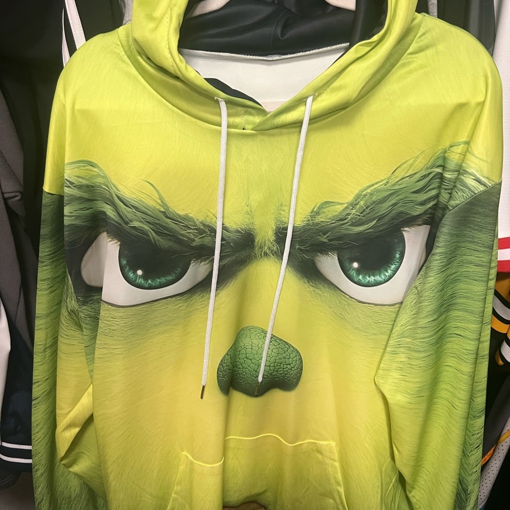 Grinch hoodie worn once